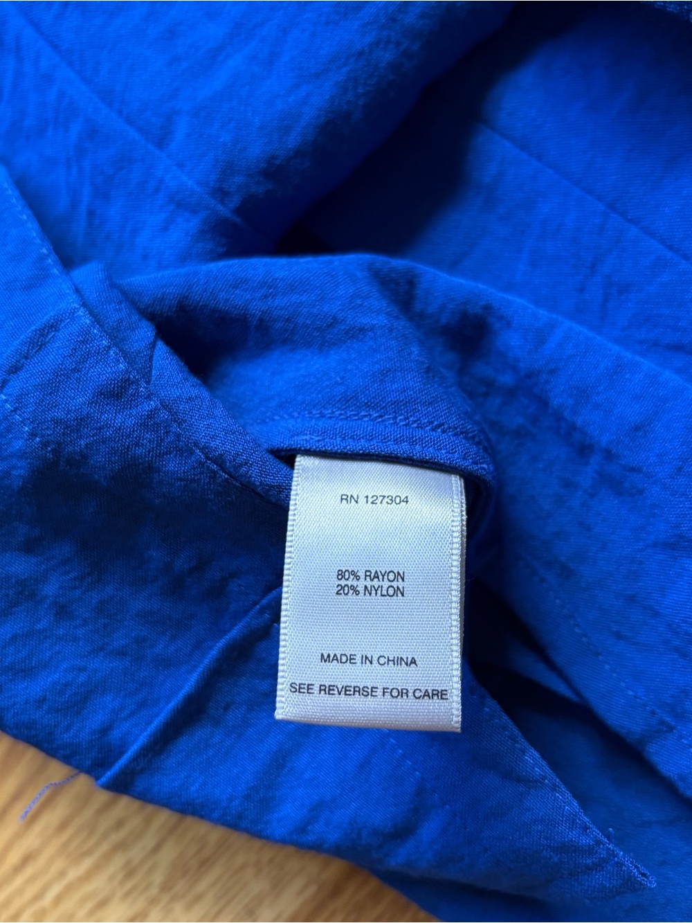 John Mark Cobalt Blue Collared Split V-Neck Tunic Top 3/4 Sleeves Sz M NEW - Picture 15 of 16